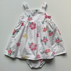 btween Baby Girl Embroidered Floral Dress - Size 12M